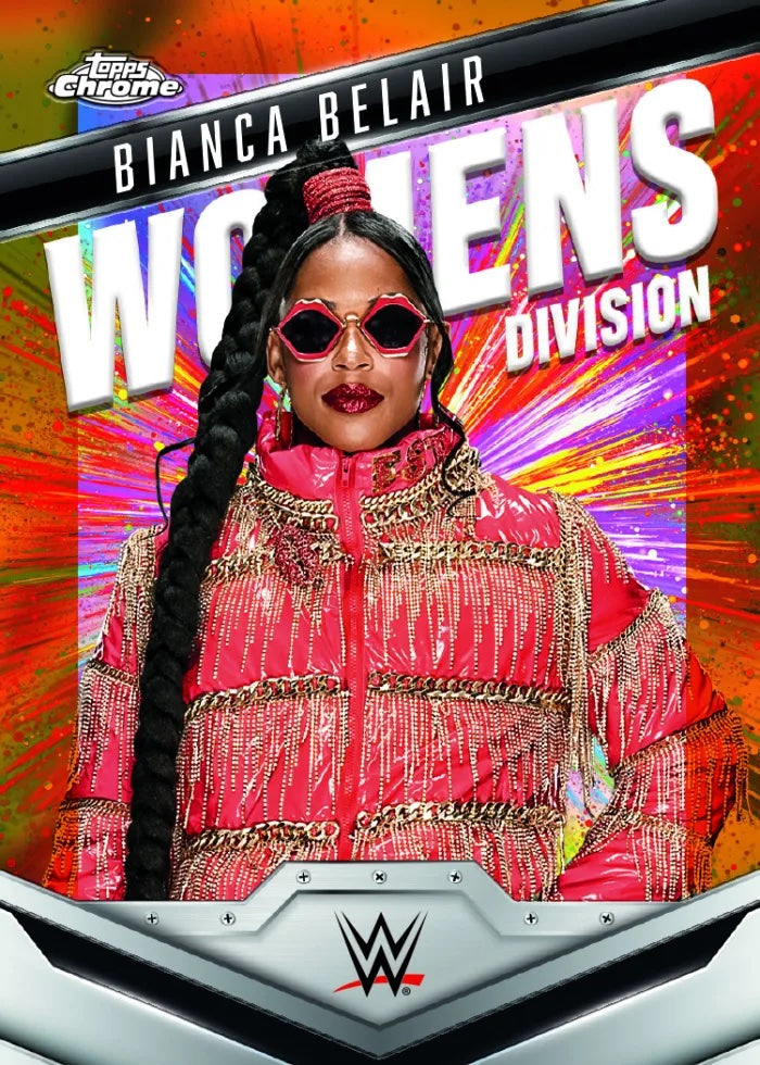 2025 Topps Chrome WWE Bianca Belair Women's Division card