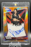 Roxanne Perez 2026 Topps Chrome WWE Autograph Orange Refractor /25 front