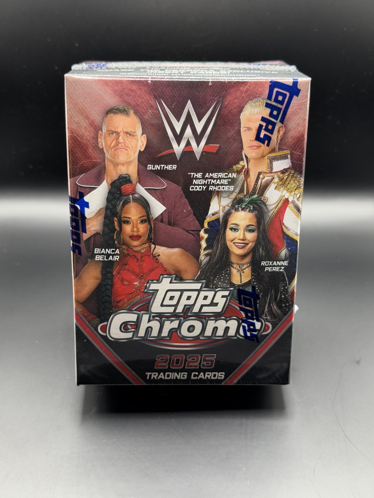 2025 Topps Chrome WWE Blaster Box sealed front