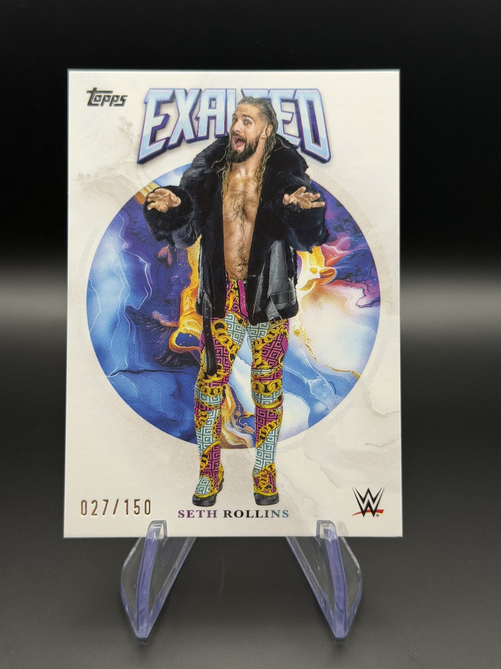 Seth Rollins 2025 Topps Exalted WWE Exalted insert /150 front