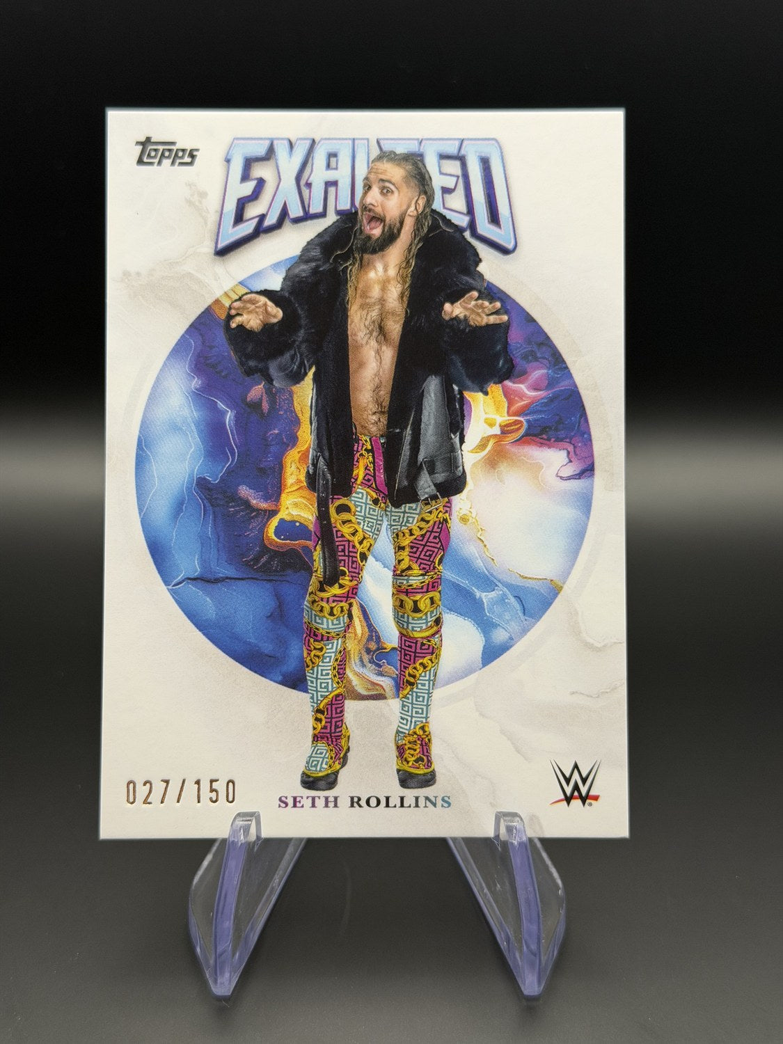 Seth Rollins 2025 Topps Exalted WWE Exalted insert /150 front