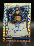 Giulia 2026 Topps Chrome WWE Blue Brand Chrome Autograph XFractor front