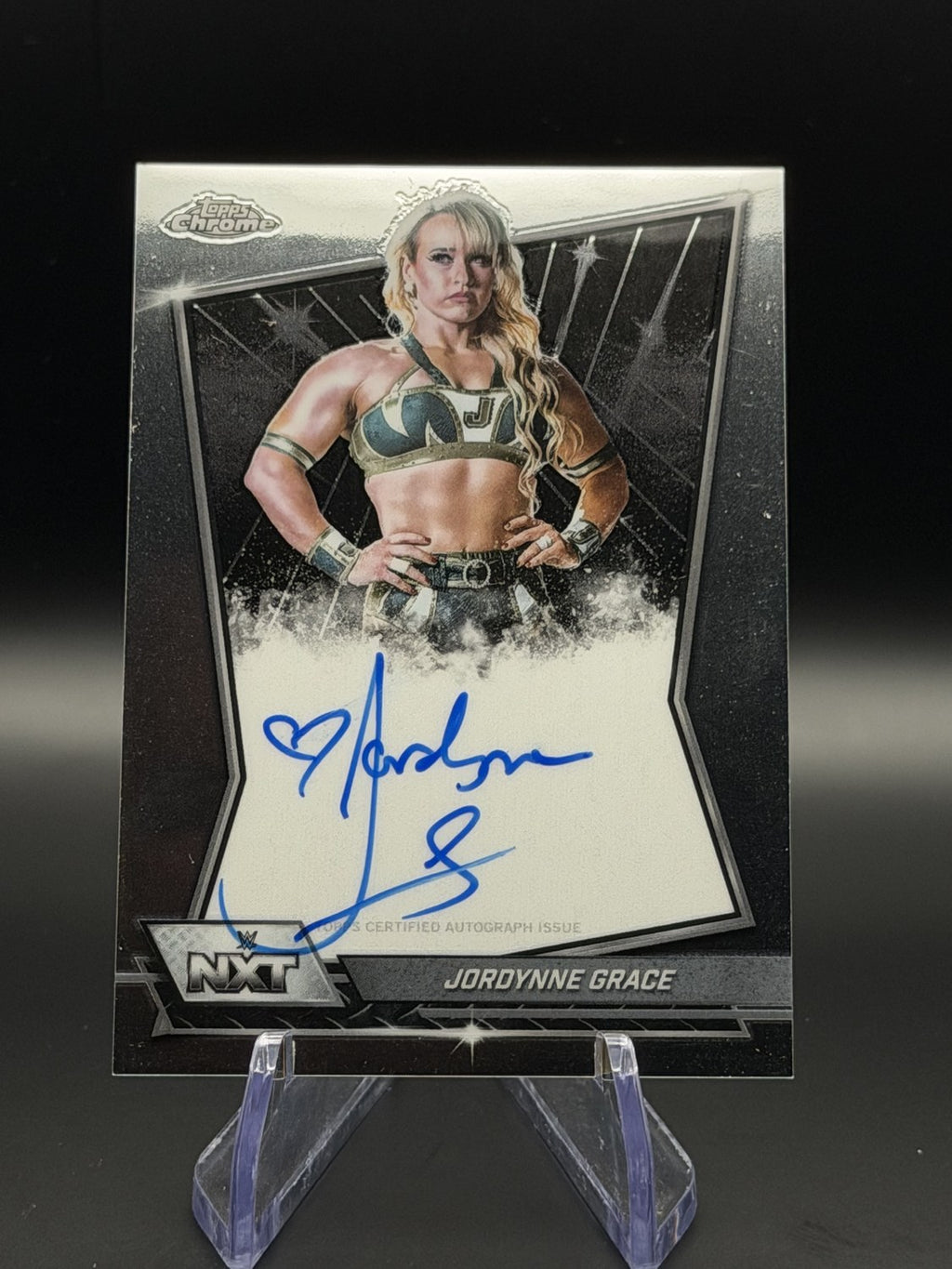 Jordynne Grace 2026 Topps Chrome WWE NXT Chrome Autograph front