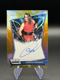 Shinsuke Nakamura 2026 Topps Chrome WWE Blue Brand Chrome Autograph Gold /50 front