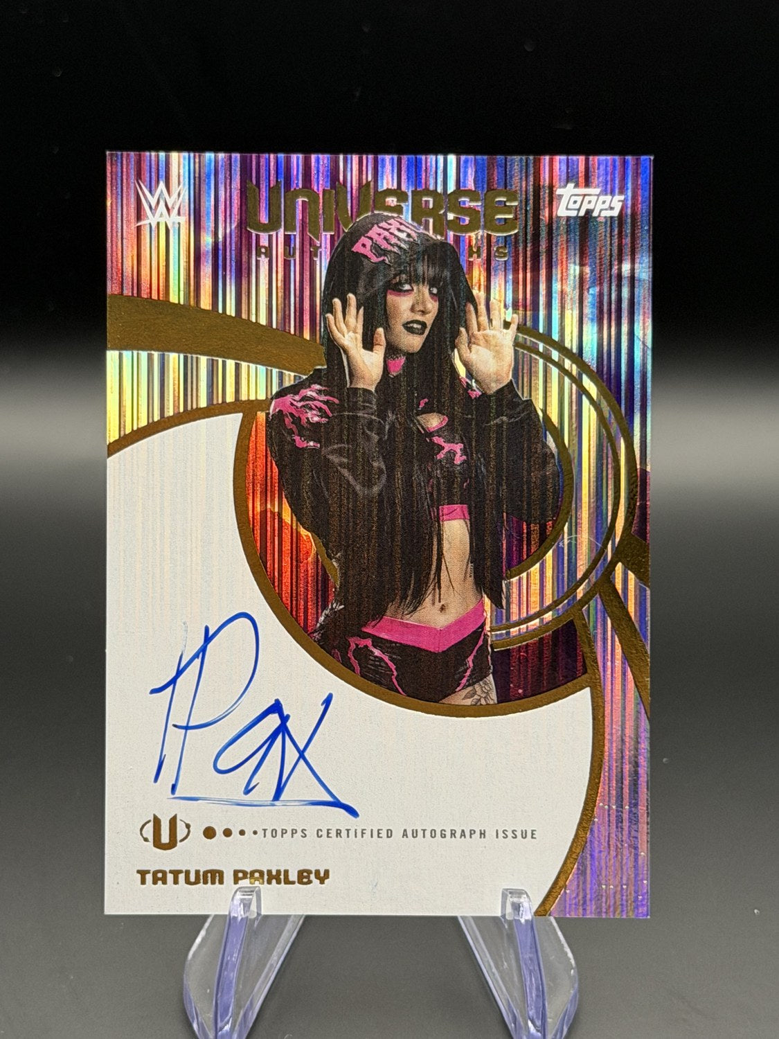 Tatum Paxley 2025 Topps Universe WWE Universe Autographs front