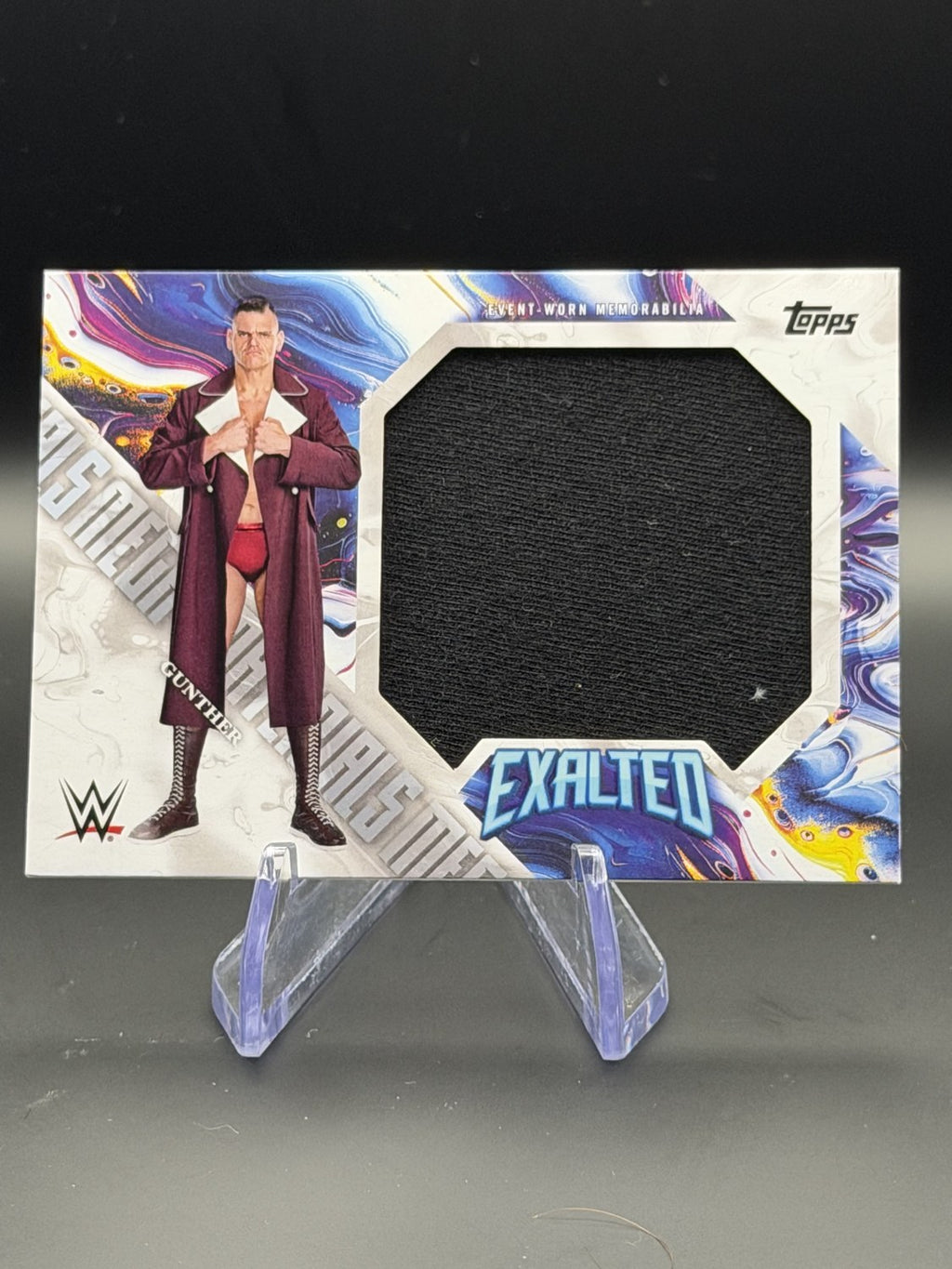Gunther 2025 Topps Exalted WWE Mega Materials Relic front