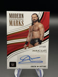 Drew McIntyre 2023 Panini Immaculate WWE Modern Marks Autograph /49 front