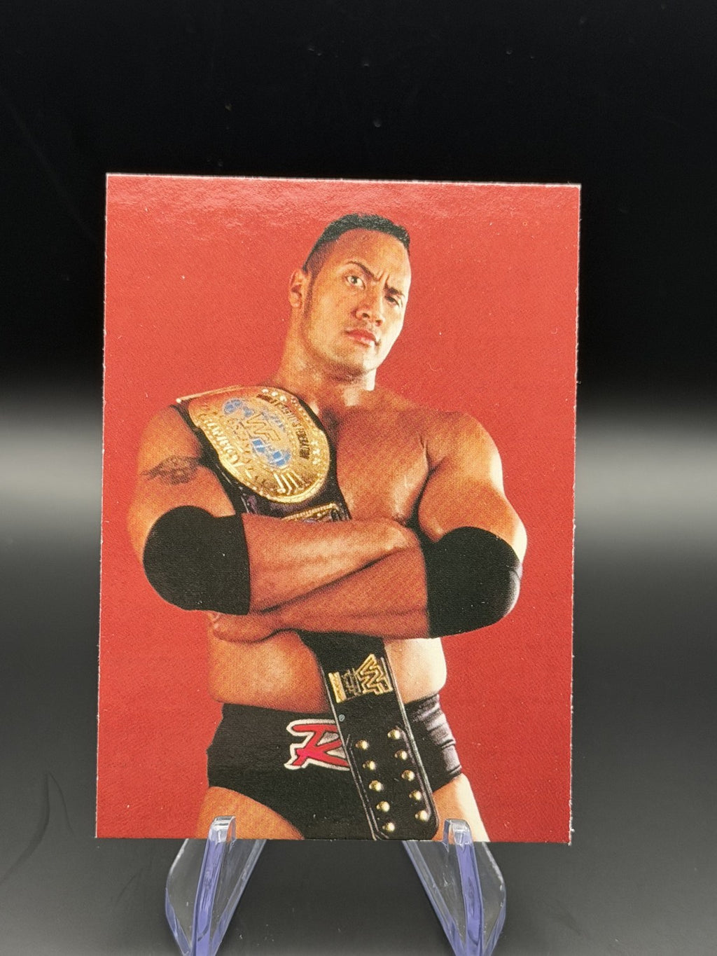 The Rock 1998 WWF Superstarz #8 vintage front
