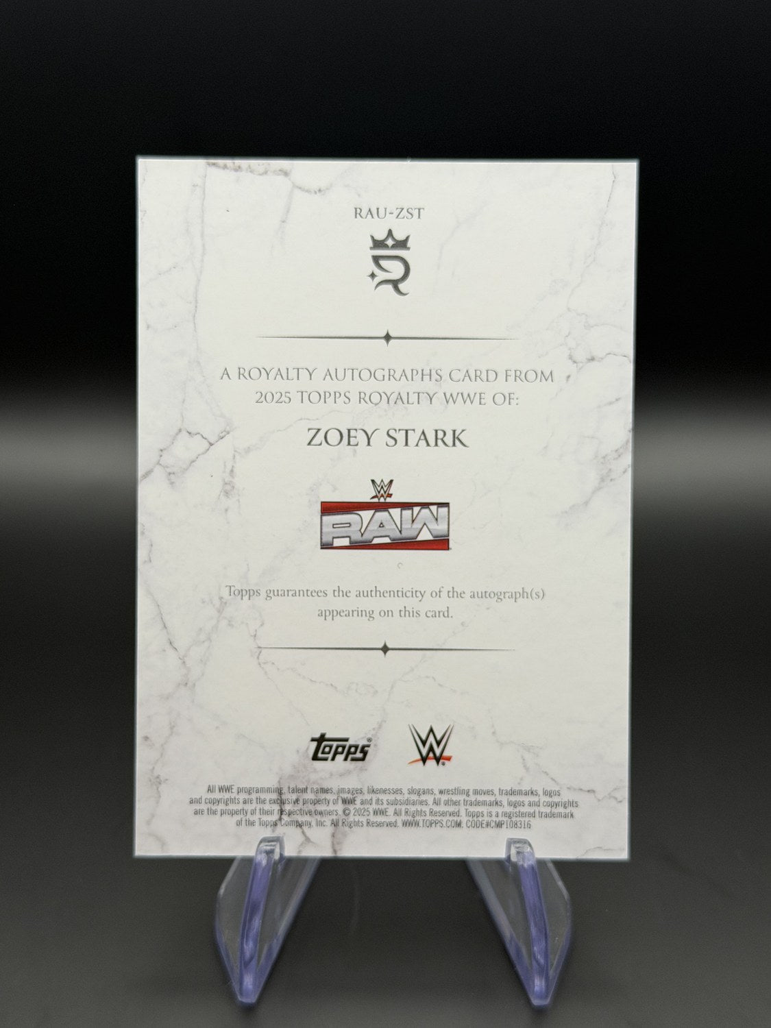 Zoey Stark Royalty auto 60/99 back