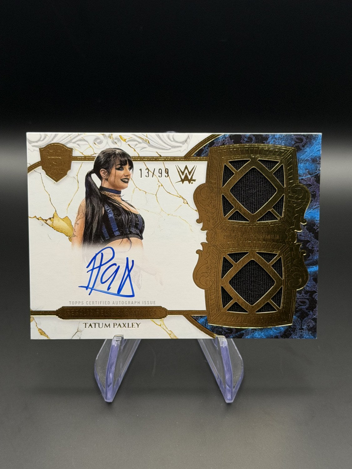 Tatum Paxley Regalia relic auto 13/99 front