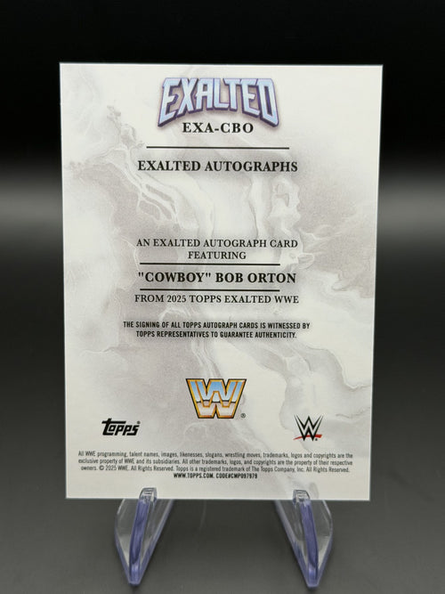 Cowboy Bob Orton Exalted auto 46/50 back