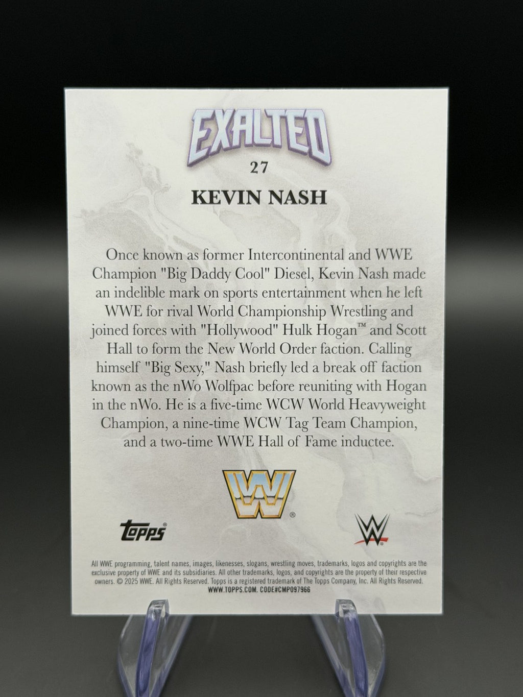 Kevin Nash Exalted 23/25 back