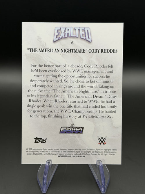 Cody Rhodes Exalted base back