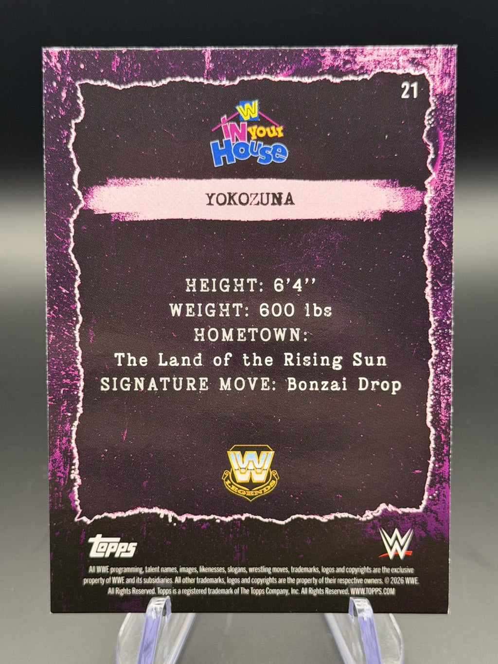 Yokozuna In Your House #21 back