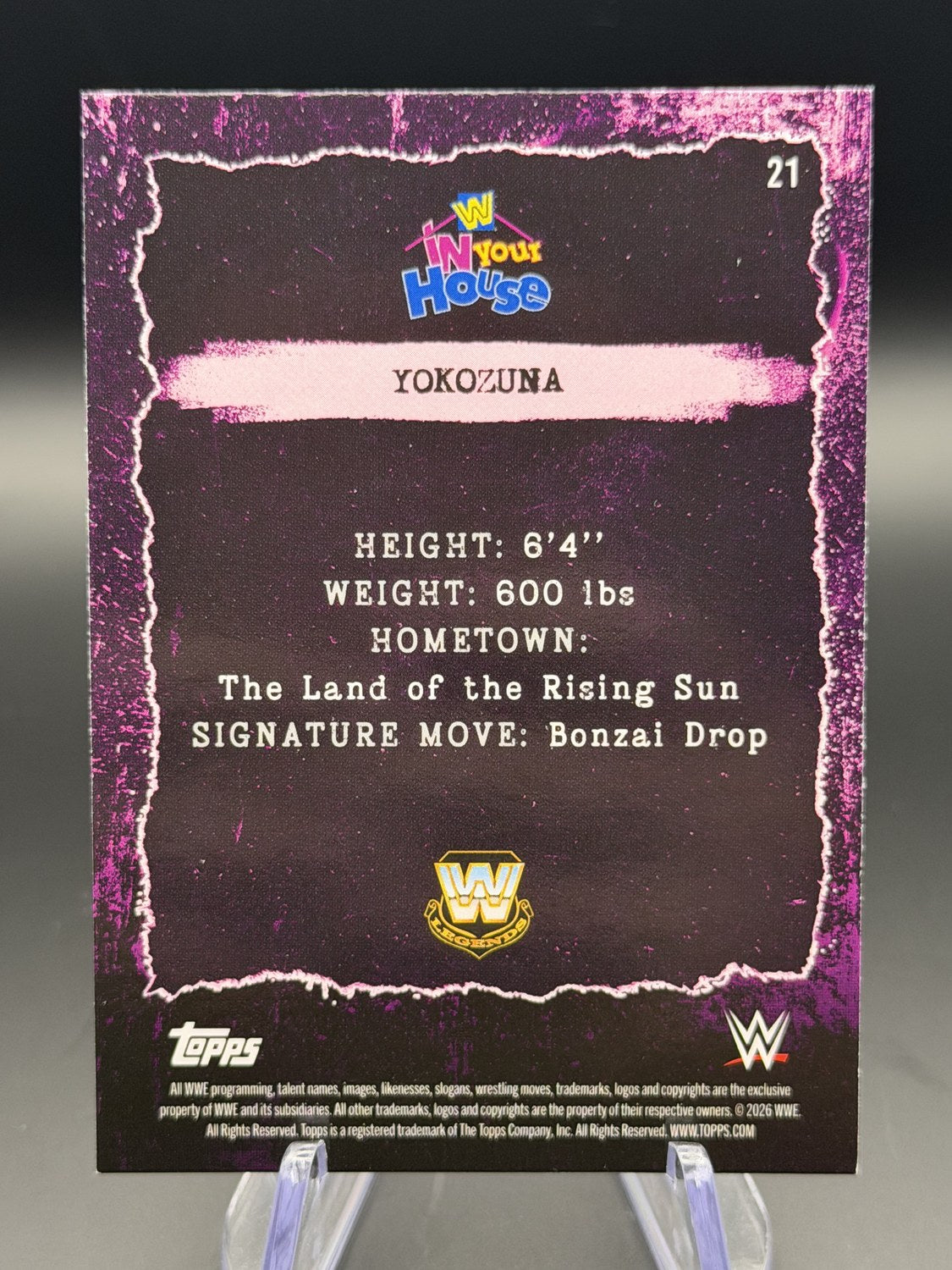 Yokozuna In Your House #21 back