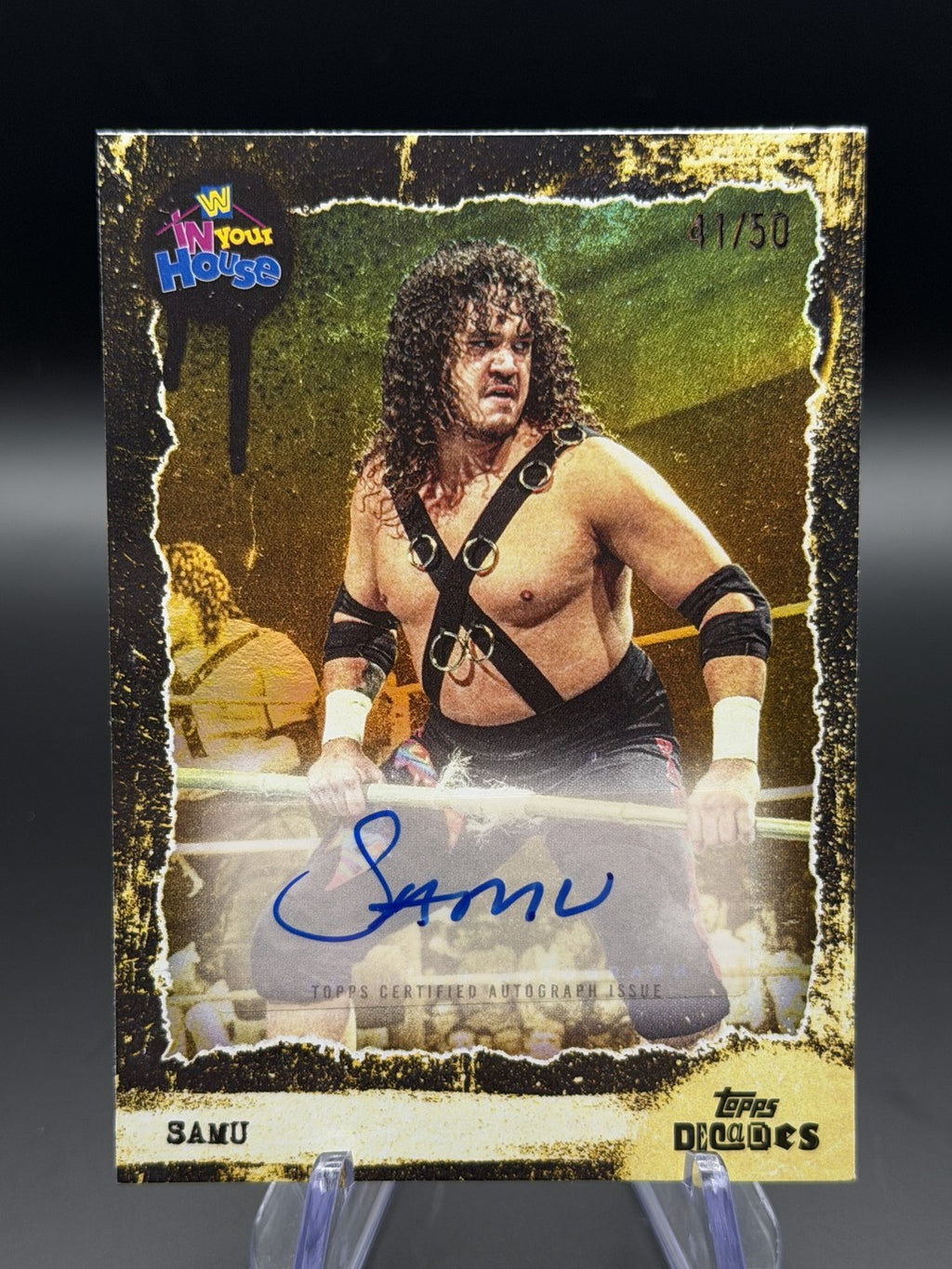Samu In Your House auto #44A 41/50 front