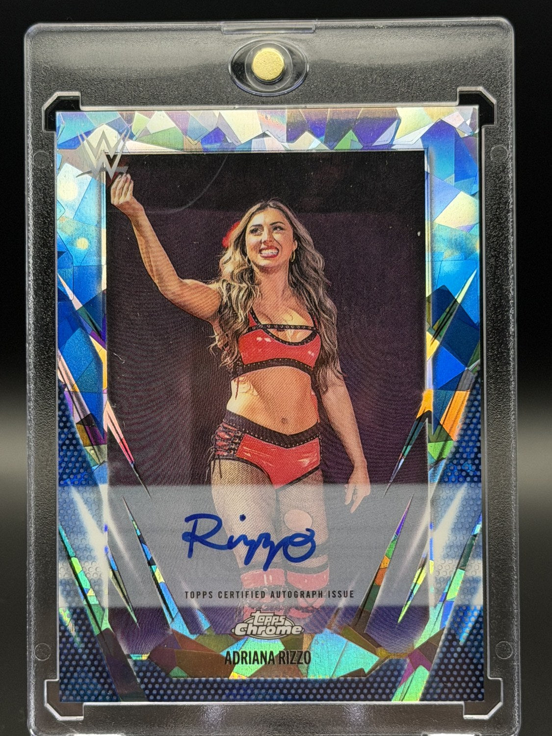 Adriana Rizzo Topps Chrome Sapphire auto front