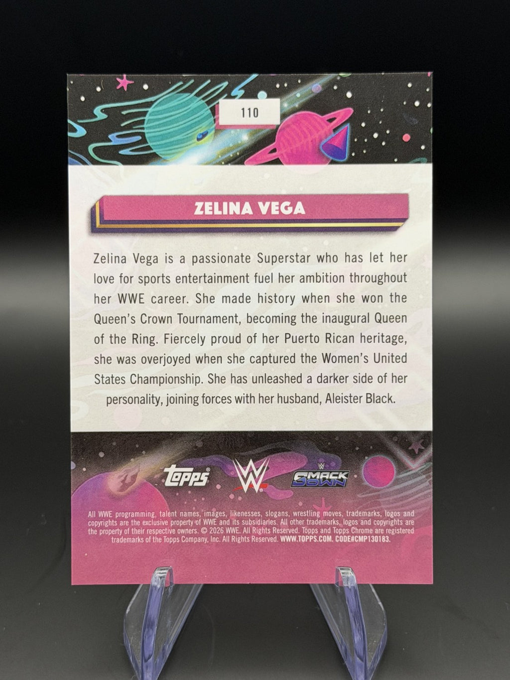 Zelina Vega White Hole Refractor SSP back