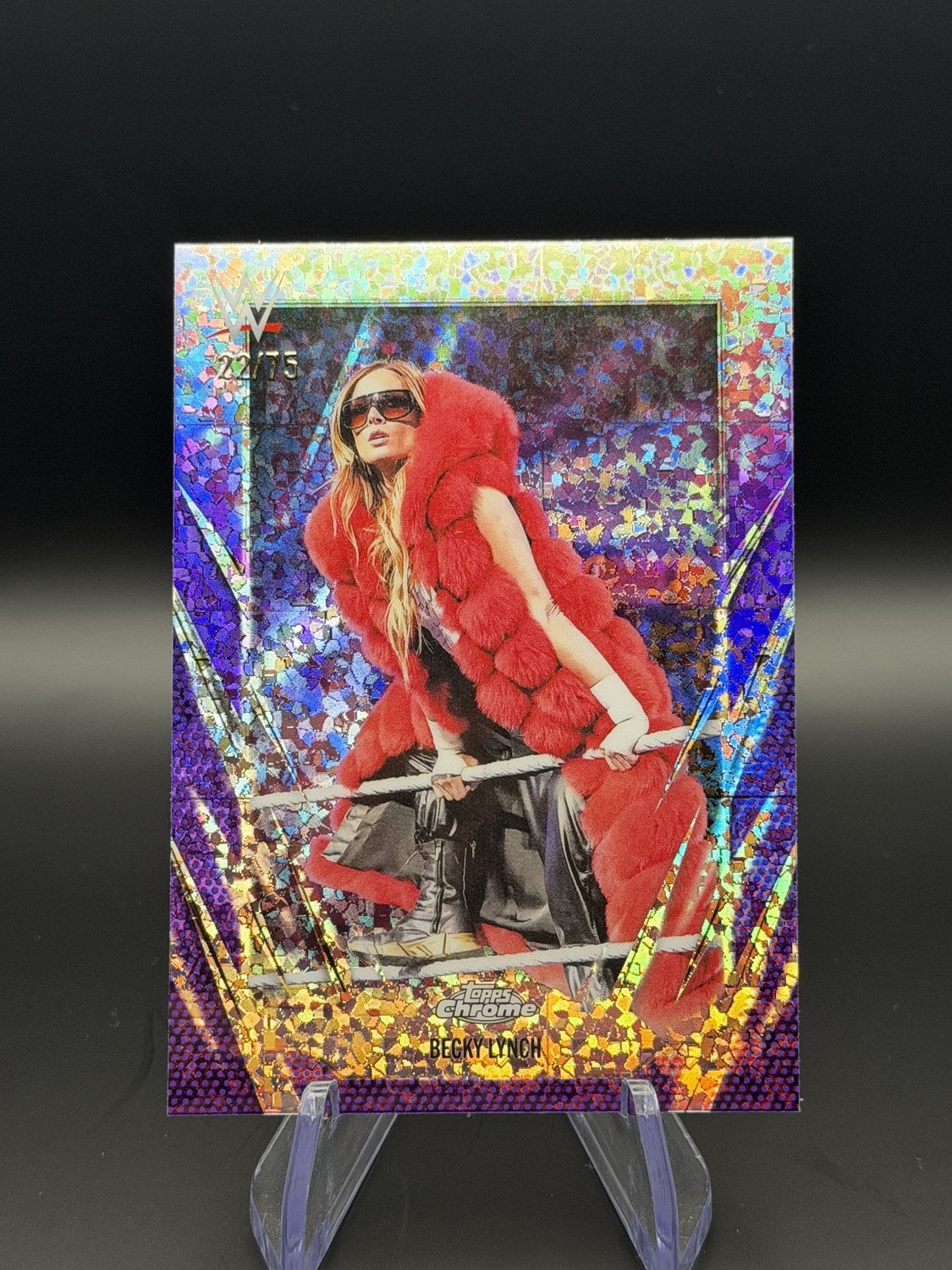Becky Lynch Chrome Refractor 22/75 front