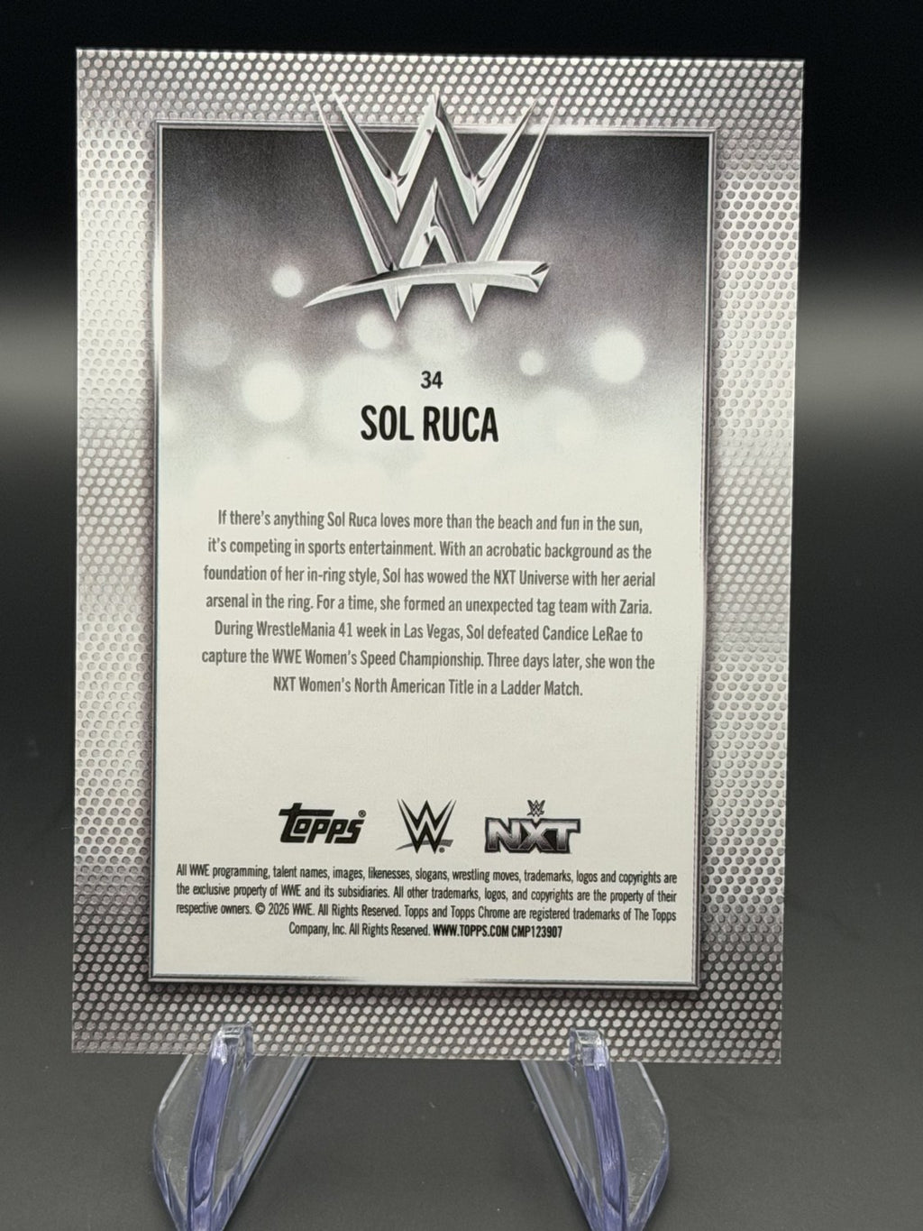 Sol Ruca Chrome Cracked Ice Orange 18/25 back