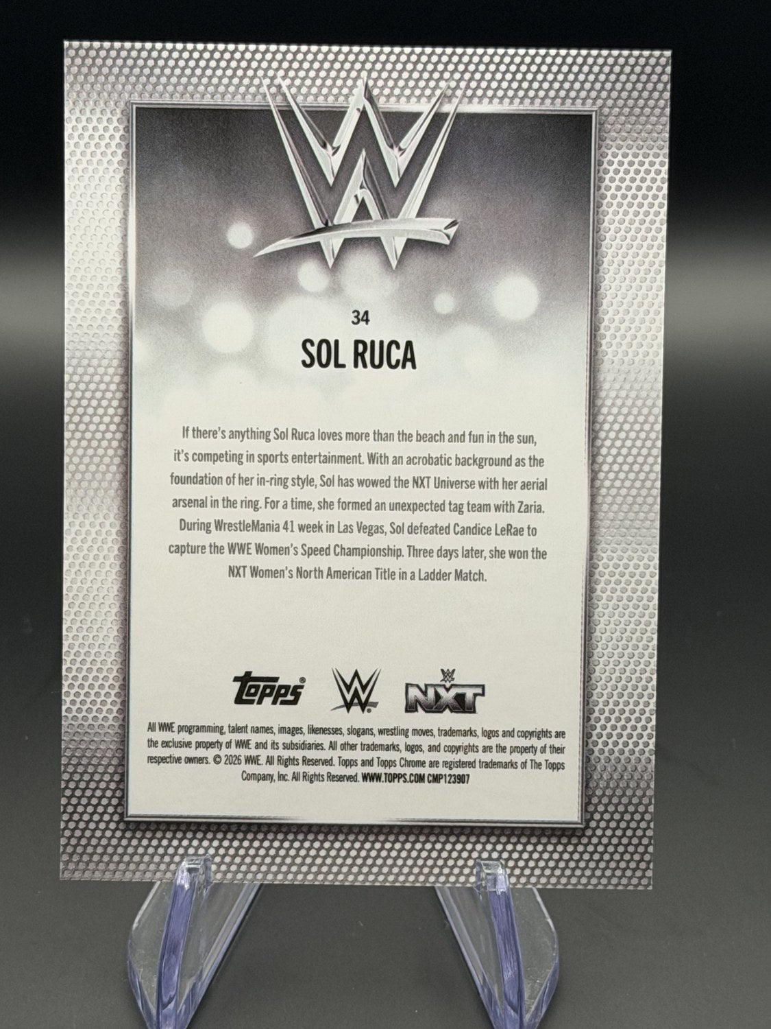 Sol Ruca Chrome Cracked Ice Orange 18/25 back