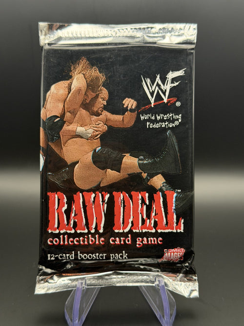 WWF Raw Deal 12-card booster pack front