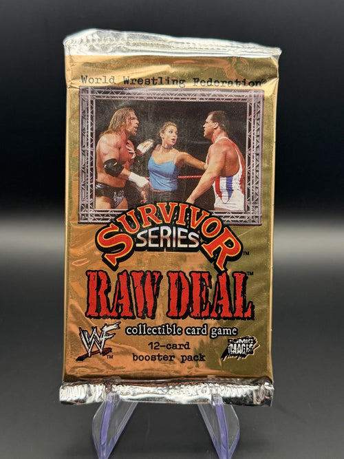 WWF Survivor Series Raw Deal 12-card booster pack front