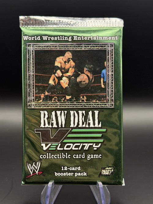 WWE Raw Deal Velocity 18-card booster pack front
