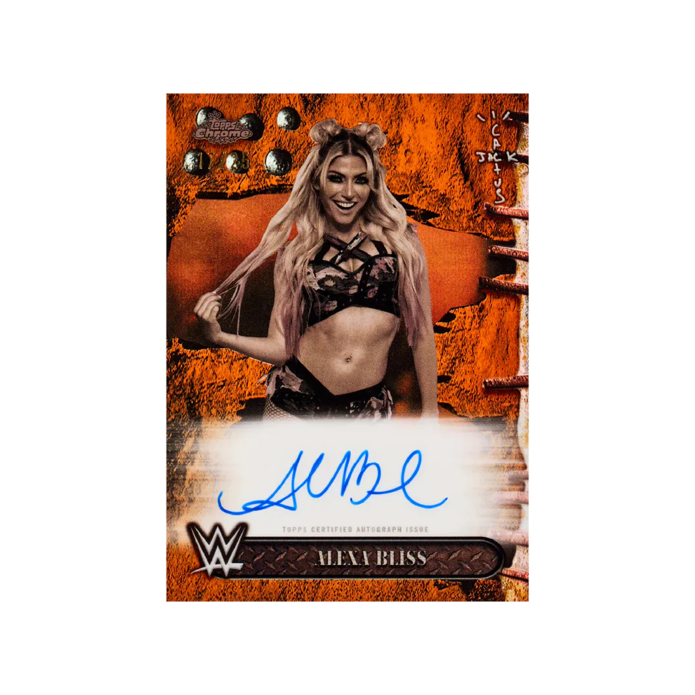 2025 Topps Chrome WWE x Cactus Jack Alexa Bliss card