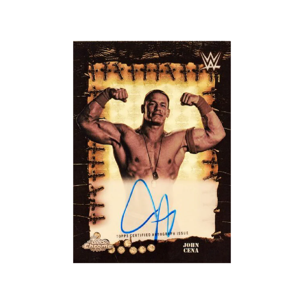 2025 Topps Chrome WWE x Cactus Jack John Cena card