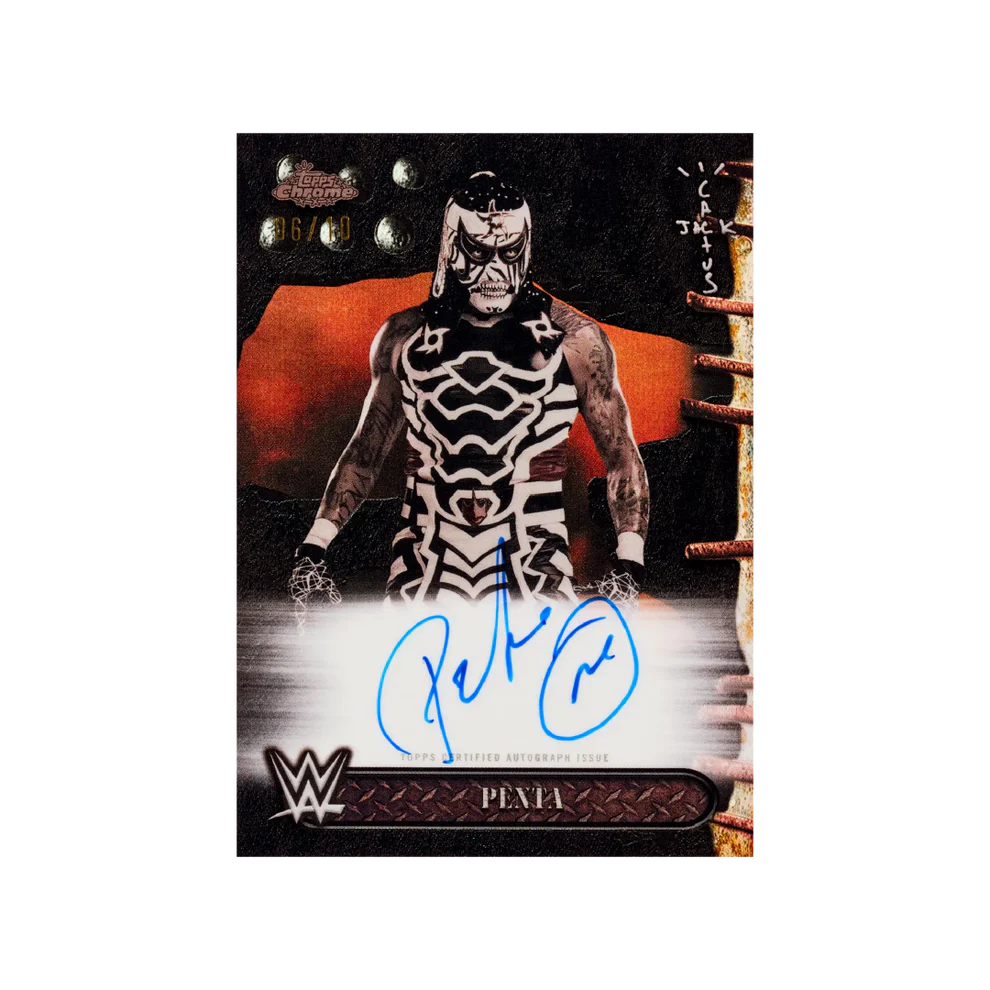2025 Topps Chrome WWE x Cactus Jack Penta card