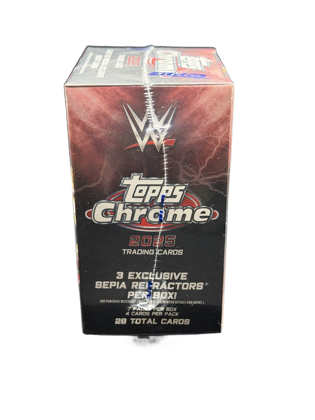 2025 Topps Chrome WWE Blaster Box angle