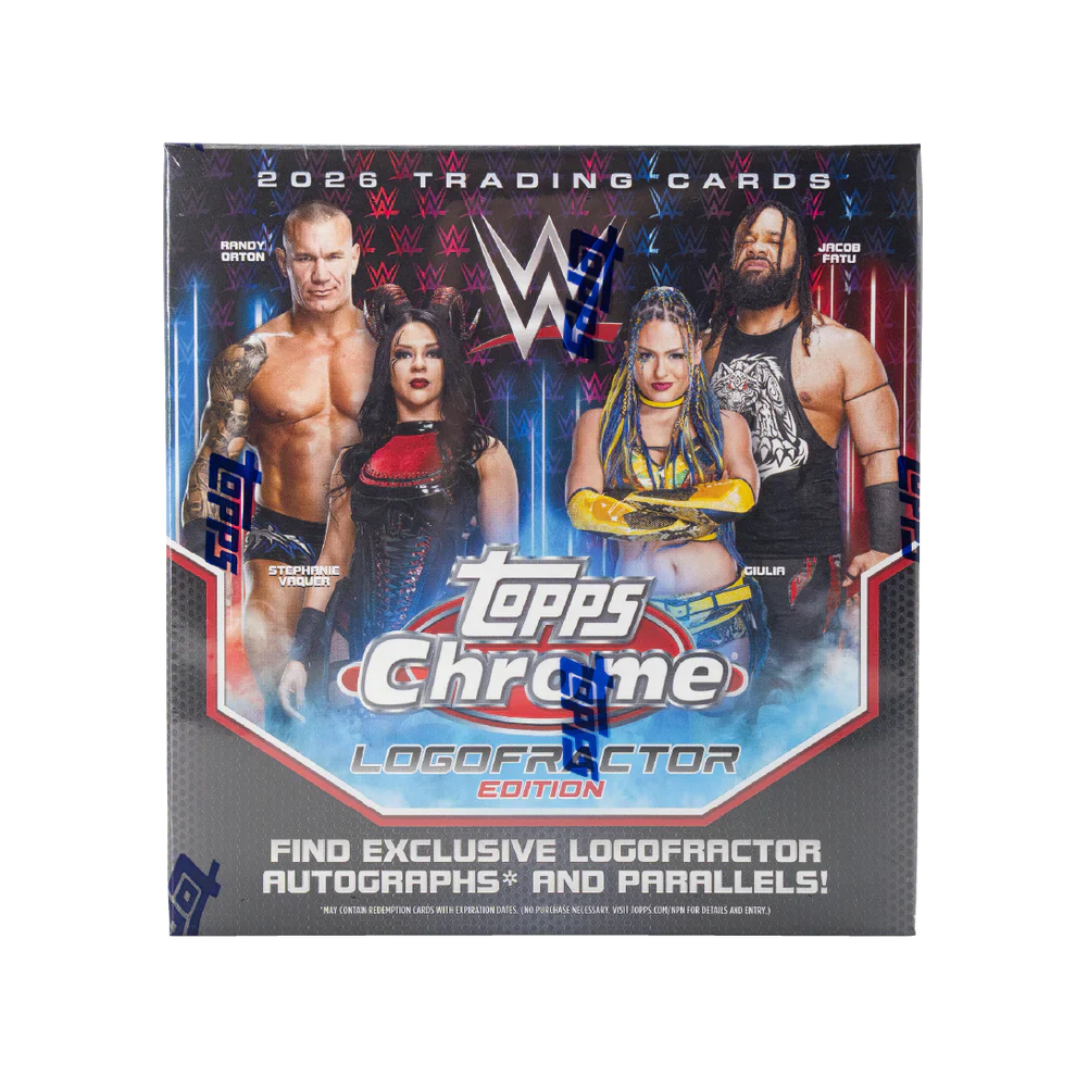 2026 Topps Chrome Logofractor Edition WWE sealed hobby box