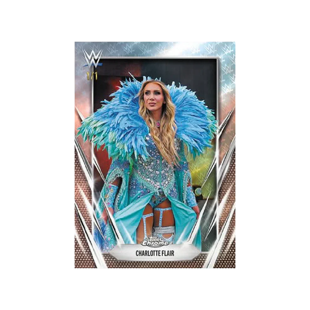 2026 Topps Chrome Logofractor WWE example card