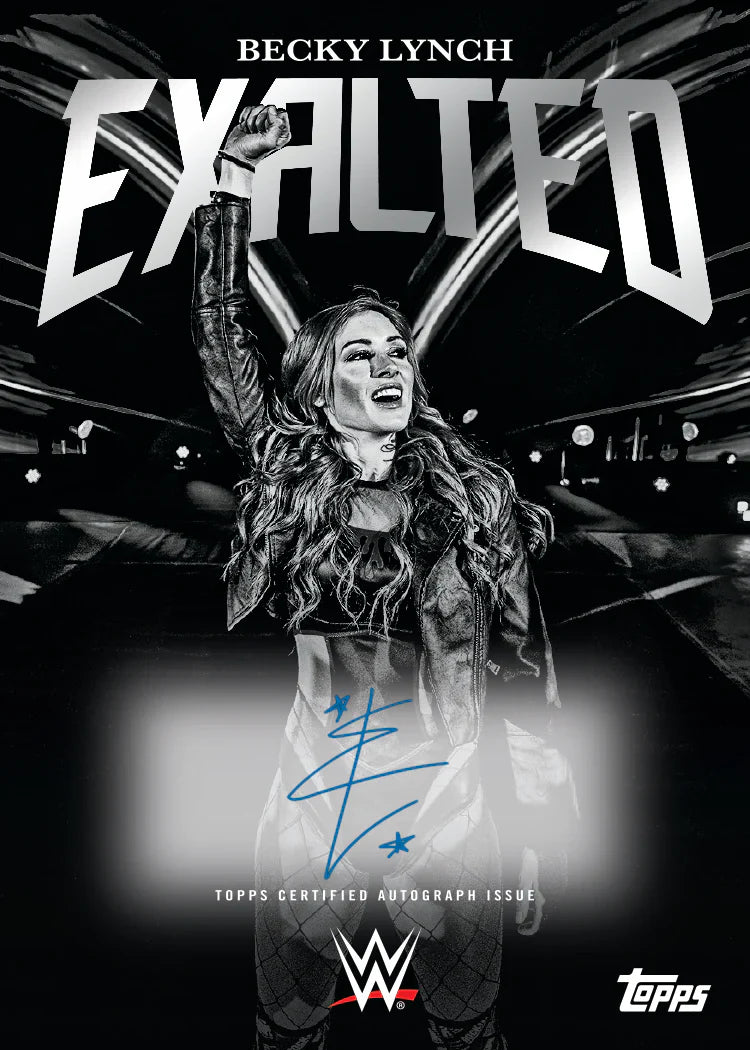 2025 Topps WWE Exalted Becky Lynch autograph card