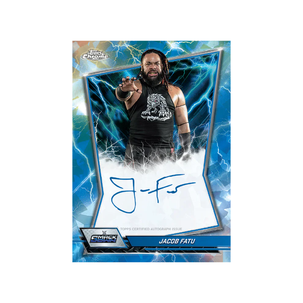 2026 Topps Chrome Sapphire WWE Sapphire Selections insert card